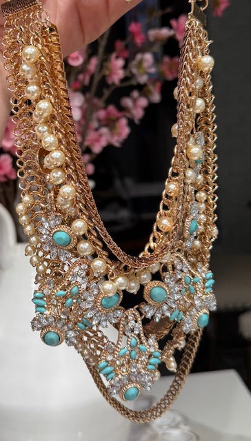 Pearl & Turquoise Necklace