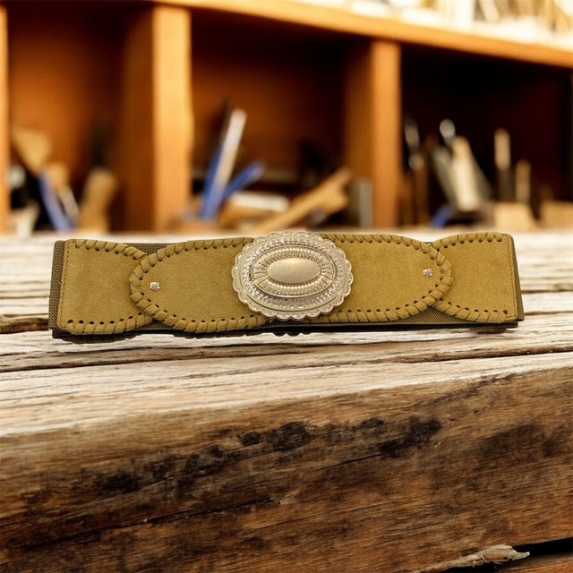 Suede Belt- Mustard