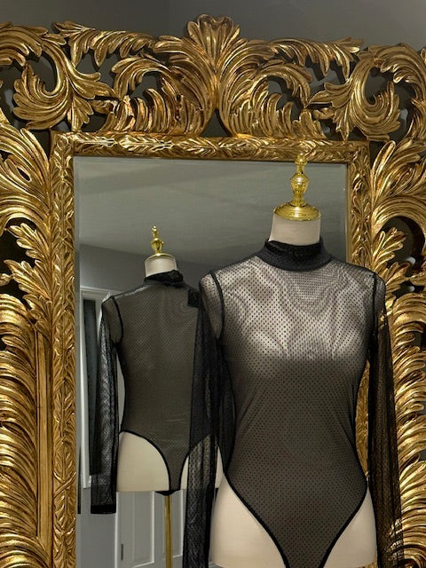 Sheer Black Bodysuit