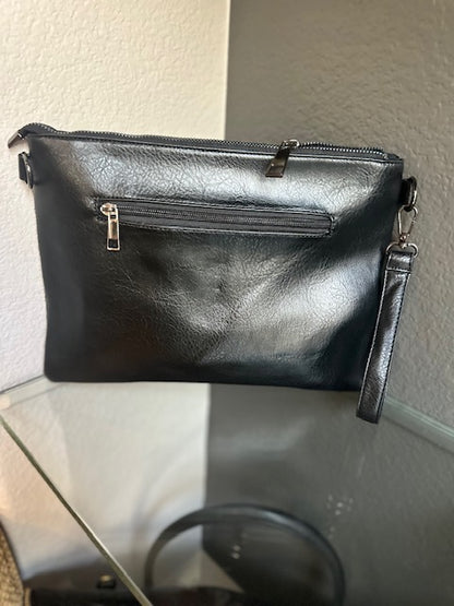 Black Zipper Skull Bag