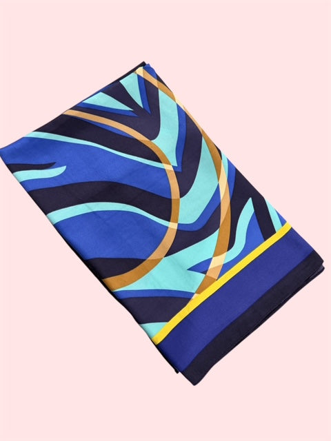 Scarf- Blue & Yellow
