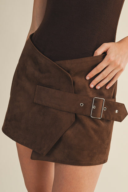 High Neck Belted Skort Dress