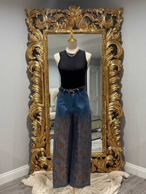 Nicole Leopard Jeans