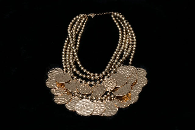 Gold Necklace with multiple layers