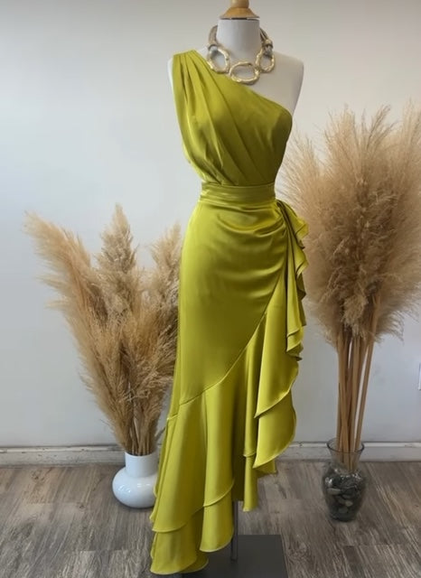 Cascade One Satin Dress