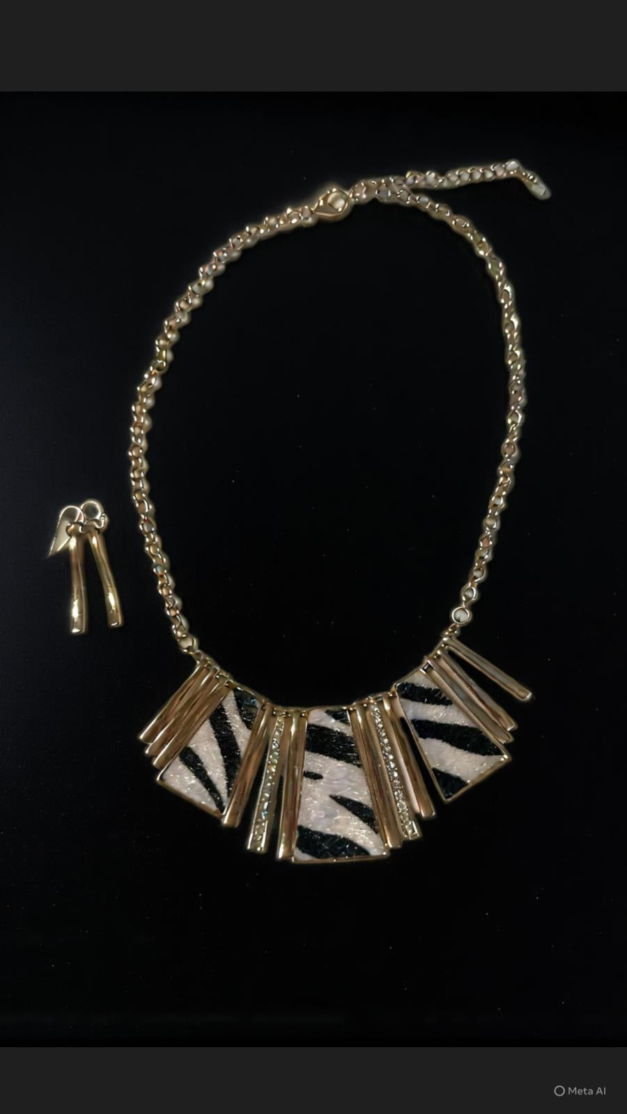 Zebra Necklace